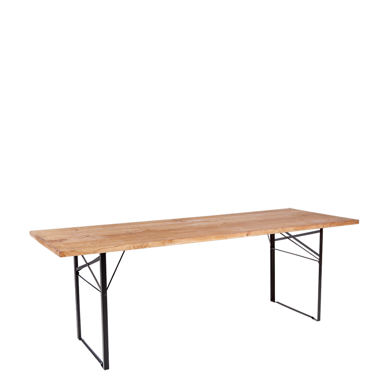 Mesa Wood rectangular 90 x 220 cm – Alt. 77 cm