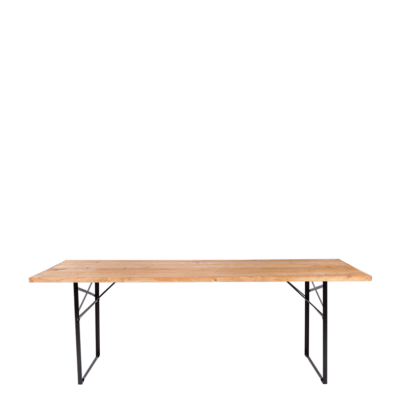 Mesa Wood rectangular 90 x 220 cm – Alt. 77 cm