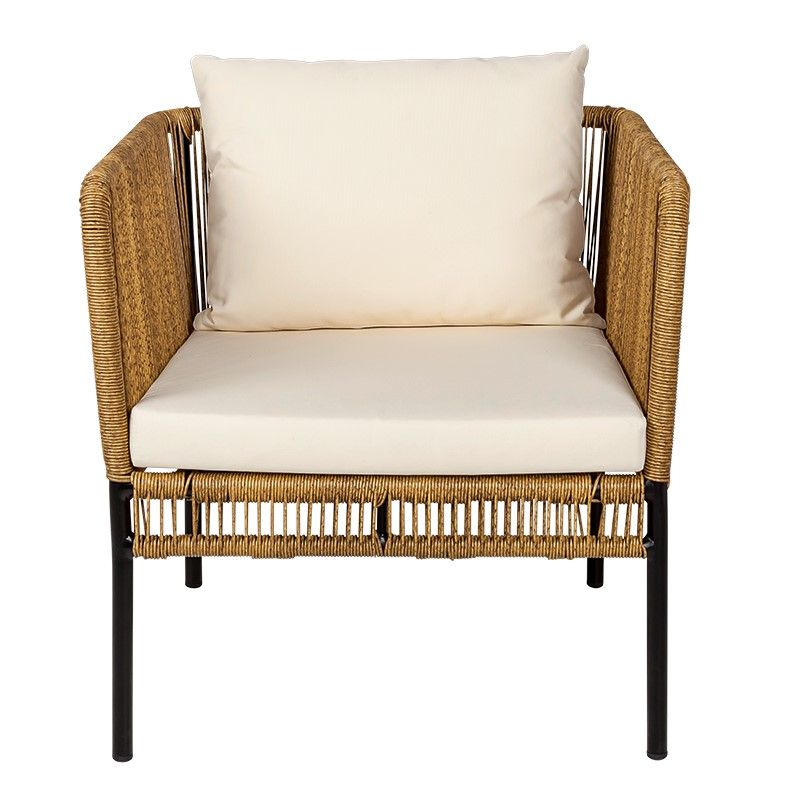 Sillón ratán Terraza 70 x 68 cm Alt. 70 cm