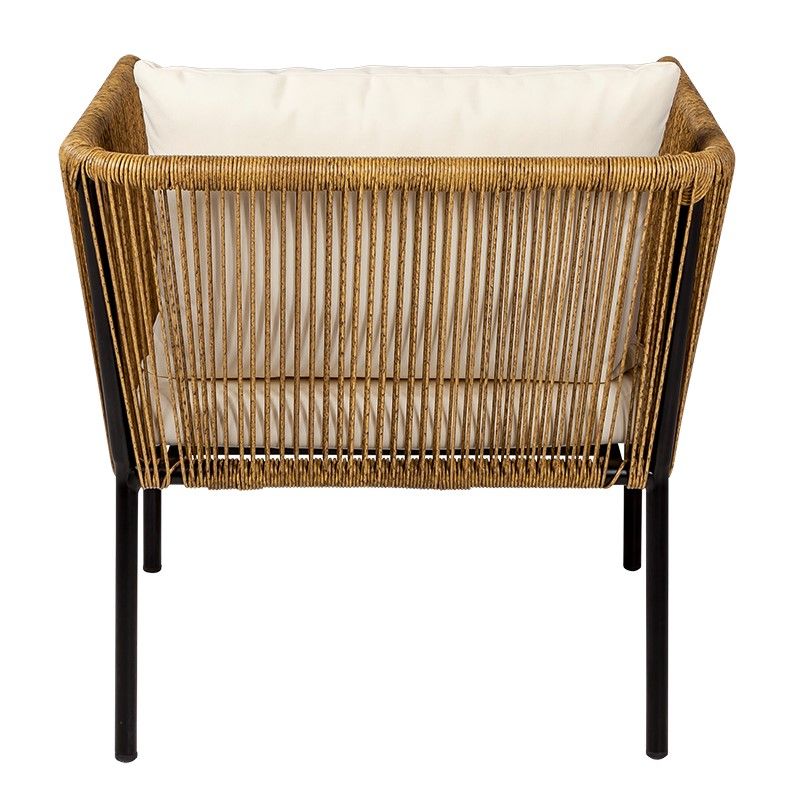 Sillón ratán Terraza 70 x 68 cm Alt. 70 cm
