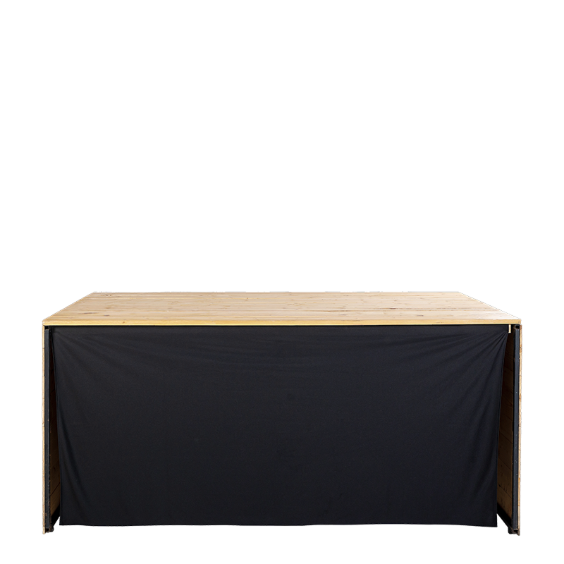 Buffet plegable Rústico Pacífico 100x200 cm Alt.92 cm - Plazo 48h