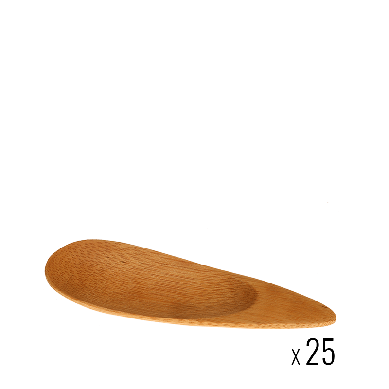 Lote de 25 pétalo bambú 10 x 3,8 cm