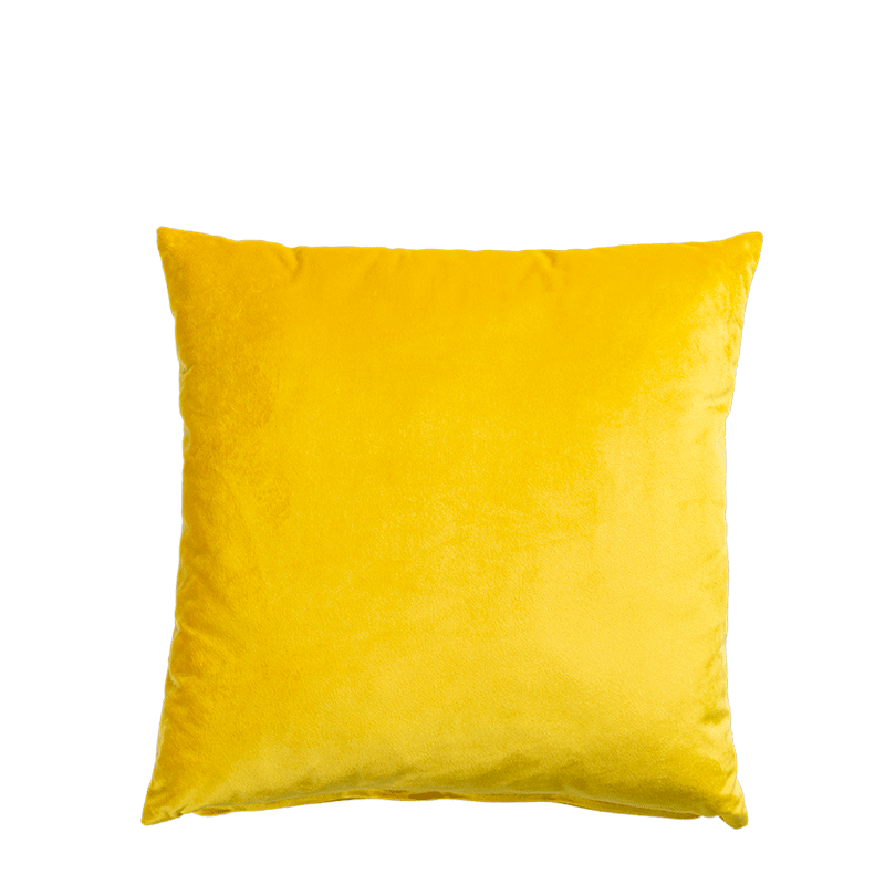 Cojín Julieta amarillo mostaza 40 x 40 cm