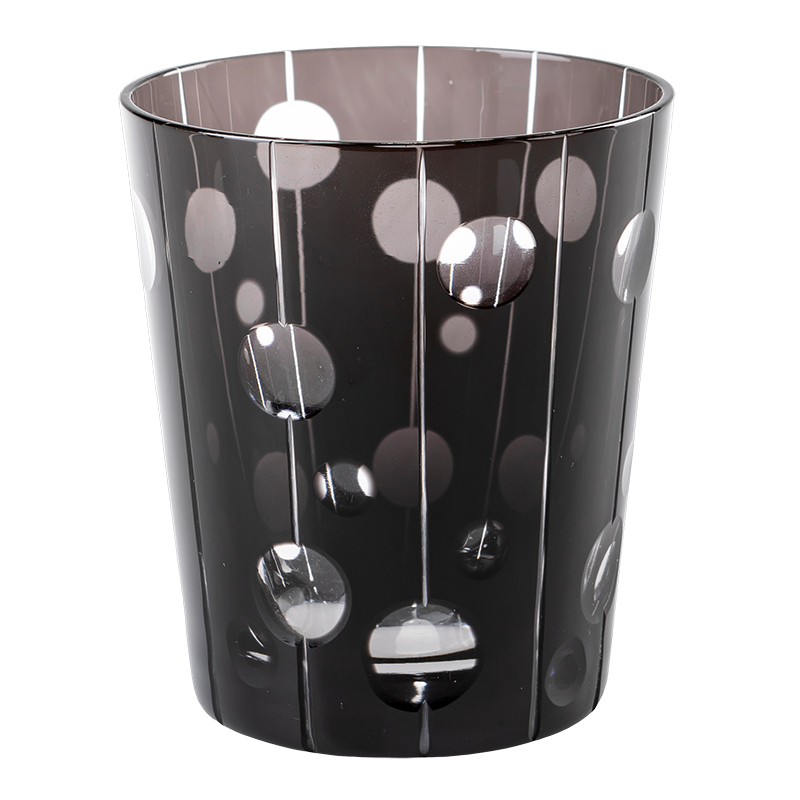 Vaso Mélodie negro Ø 8 cm Alt. 9 cm 24 cl