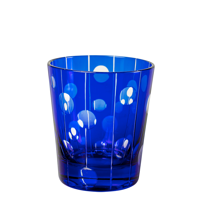 Vaso Mélodie azul Ø 8 cm Alt. 9 cm 24 cl