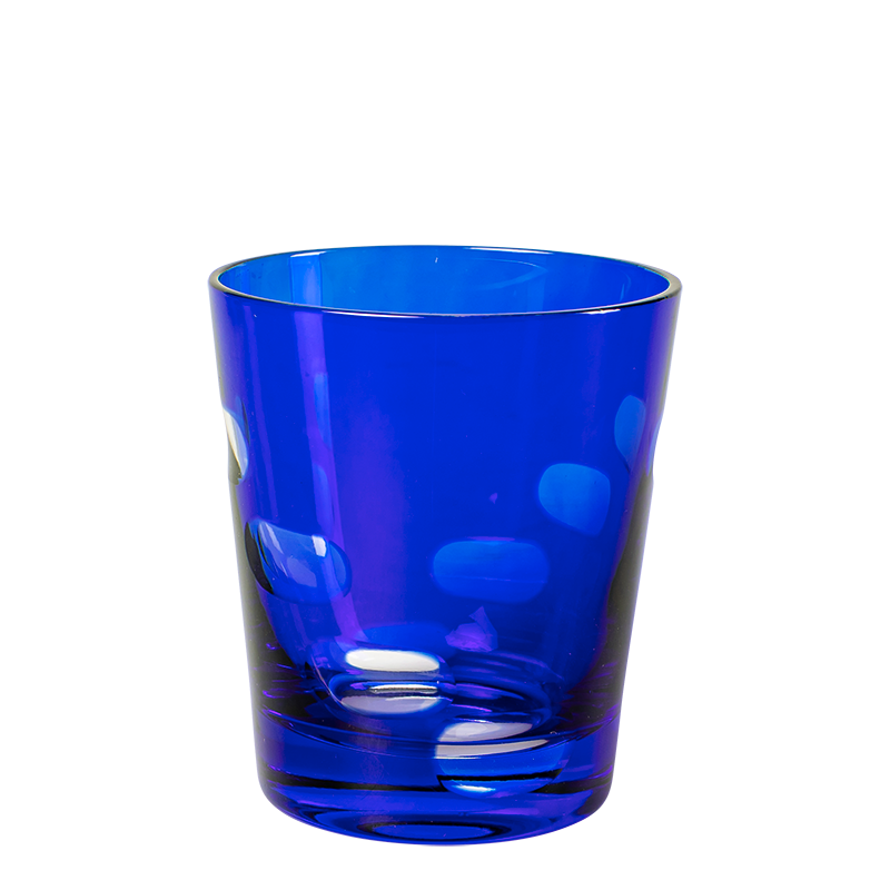 Vaso Mélodie azul Ø 8 cm Alt. 9 cm 24 cl