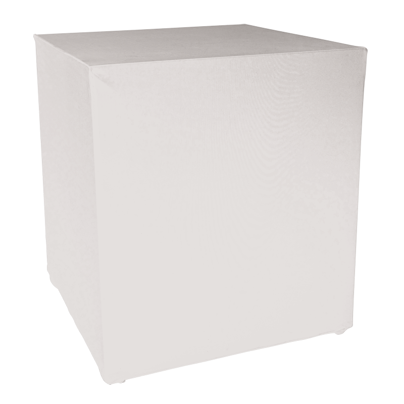 Buffet Cubo funda blanca 4 caras 100 x 100 cm Alt. 109 cm