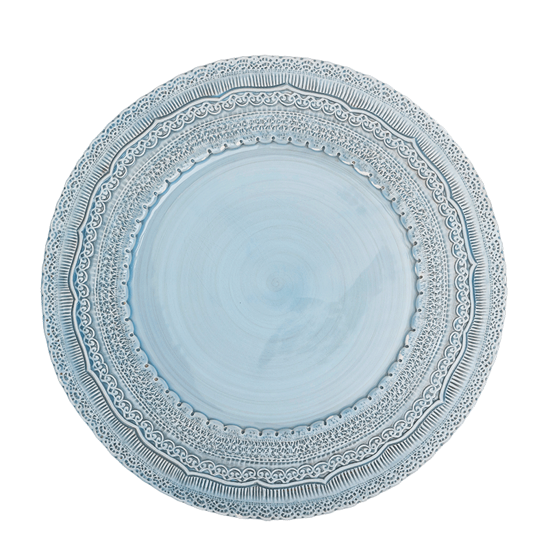 Plato de presentación Encaje azul pastel Ø 33 cm