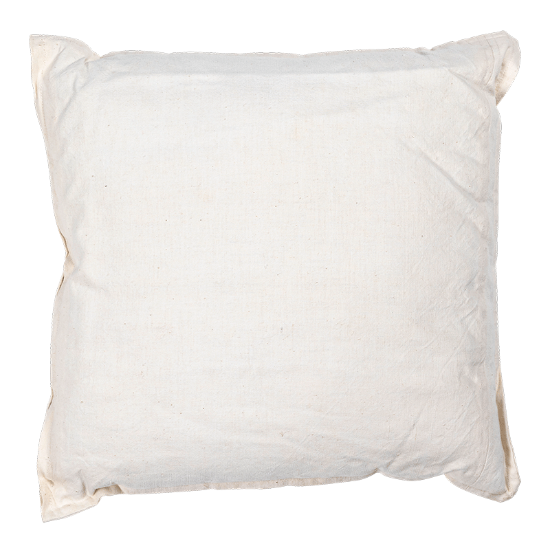 Cojín de lona crudo Vintage 40 x 40cm