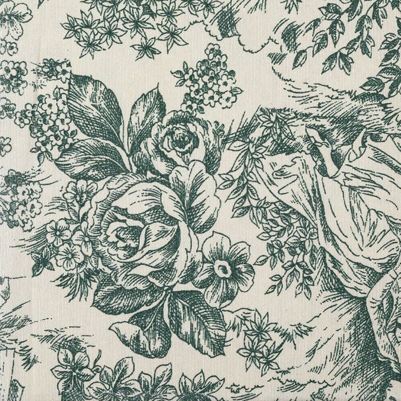 Servilleta Toile de Jouy verde 50 x 50 cm