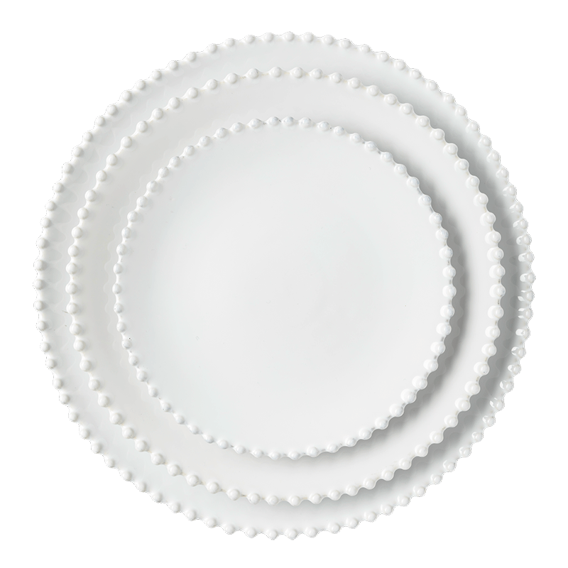 Plato llano nacarado perla Ø 28 cm
