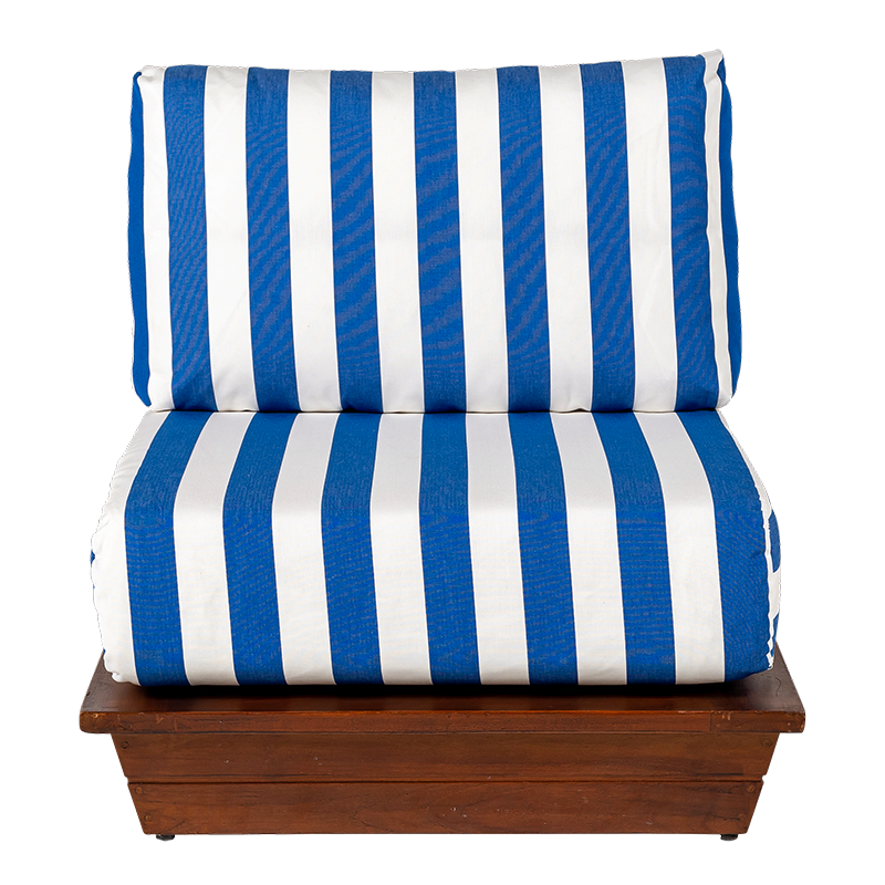 Sillón Chill-out beach club Blue 76 x 76 cm  Alt. 70 cm