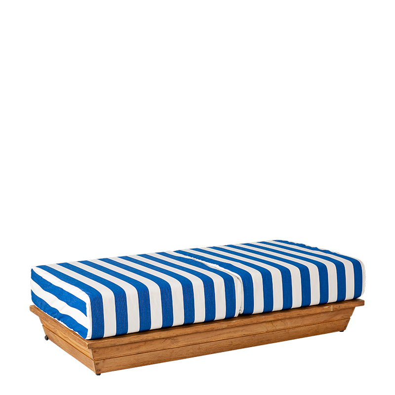 Banqueta Chill-out Beach Club Blue 70 x 140 cm Alt. 36 cm