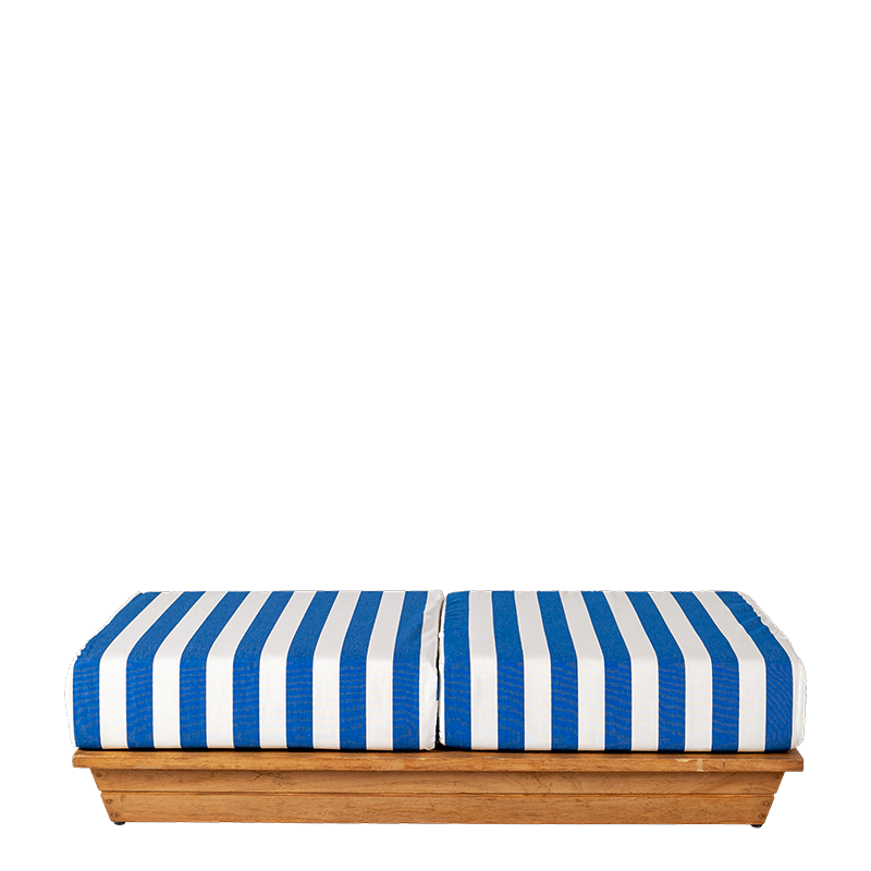 Banqueta Chill-out Beach Club Blue 70 x 140 cm Alt. 36 cm