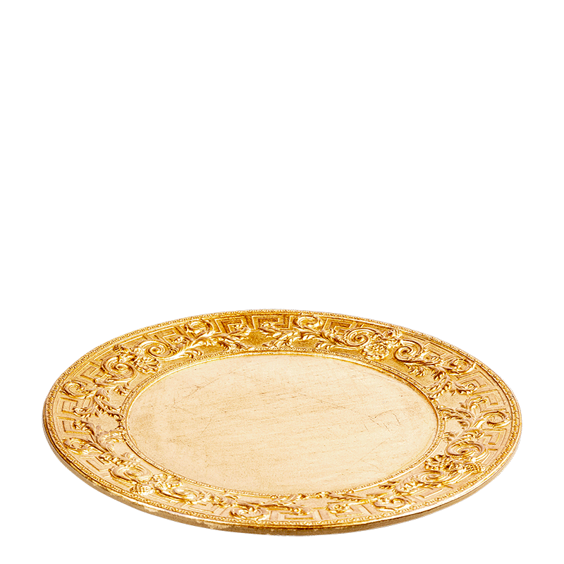 Bajoplato Venecia dorado Ø 33 cm