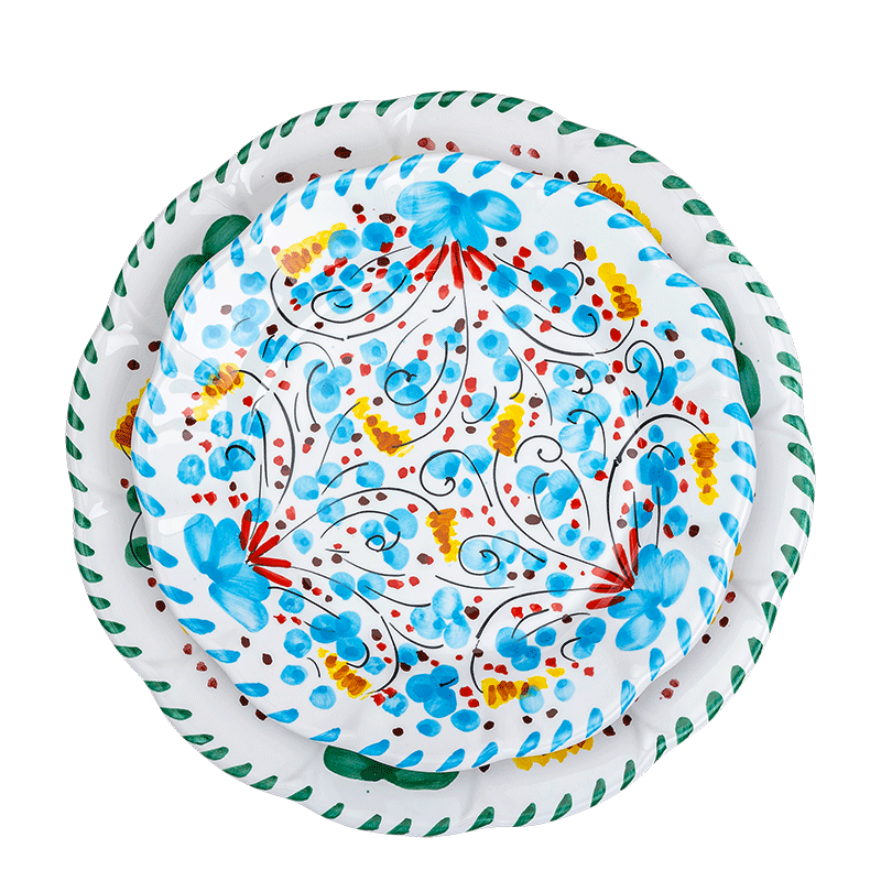 Plato grande POPOLO per Vaisselle Vintage Ø 25cm