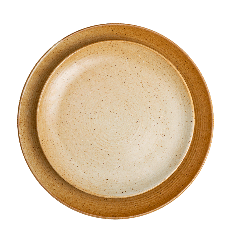 Plato grande Vintage Gres Ø 23/25 cm
