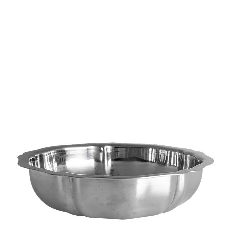 Plato hondo Vintage Inox