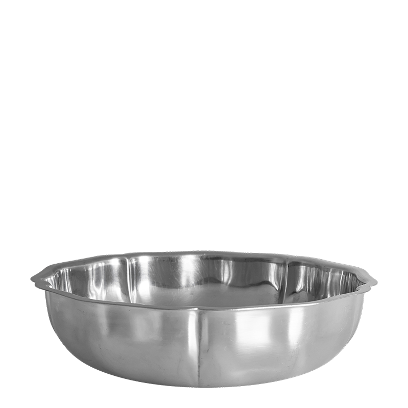 Plato hondo Vintage Inox