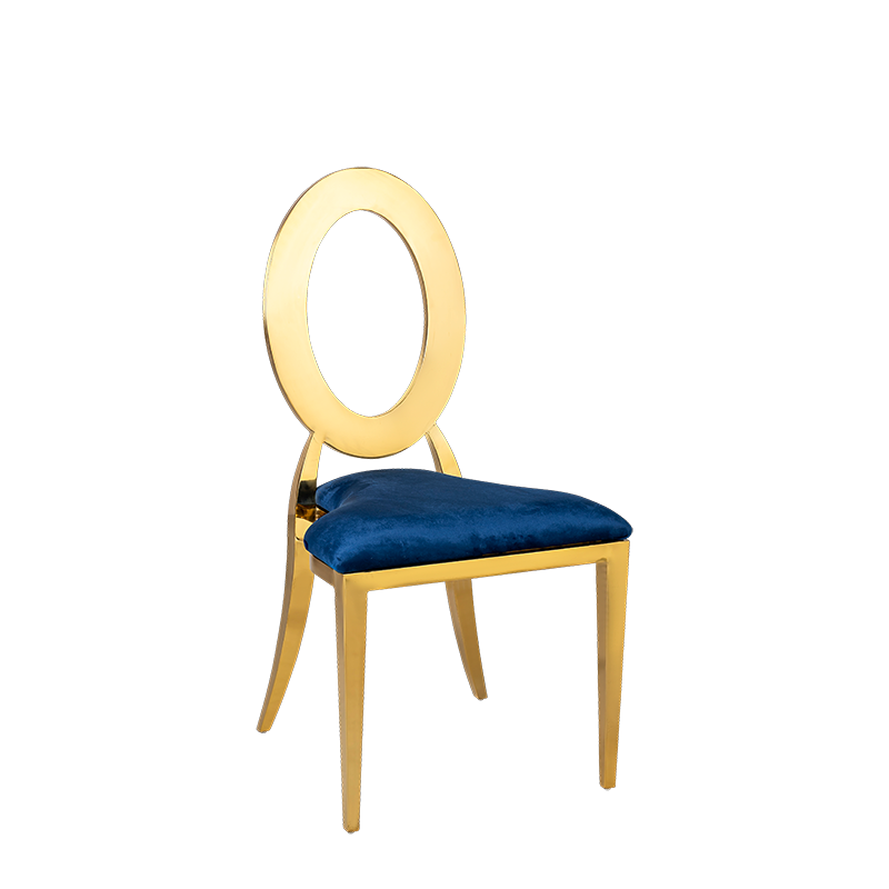 Silla Divina con cojín azul noche