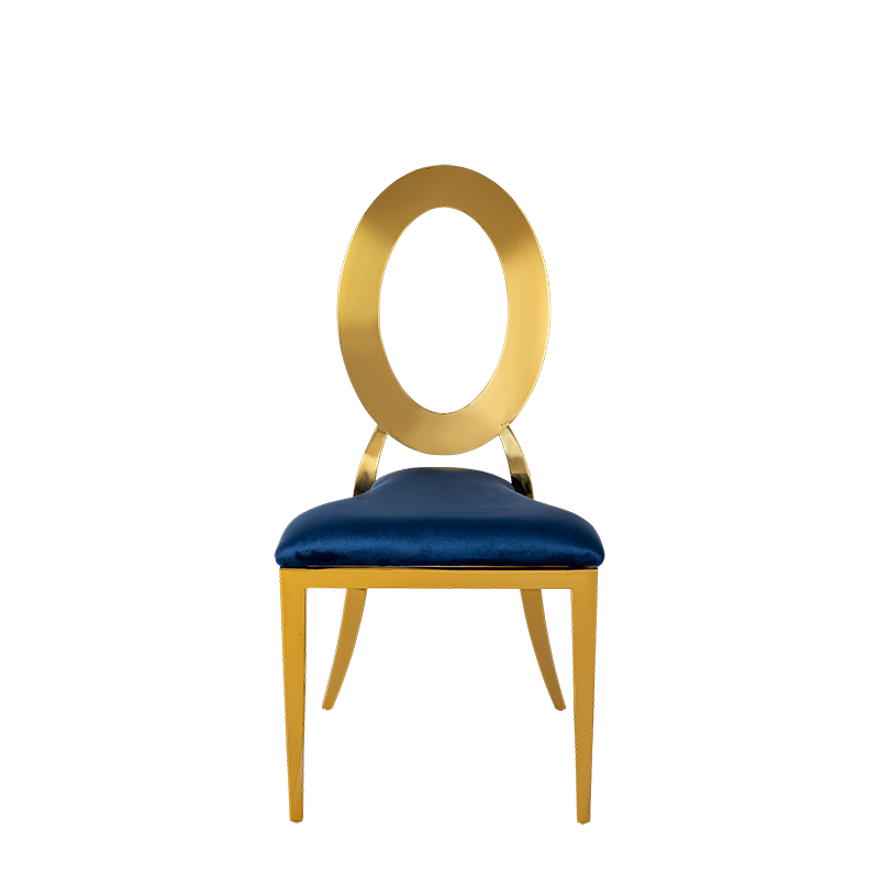 Silla Divina con cojín azul noche