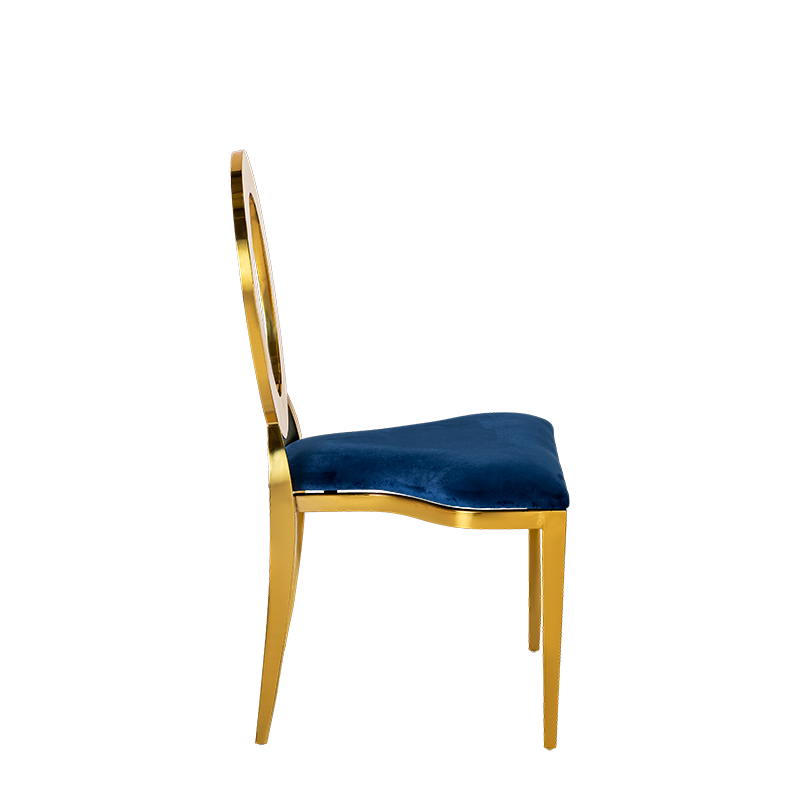 Silla Divina con cojín azul noche