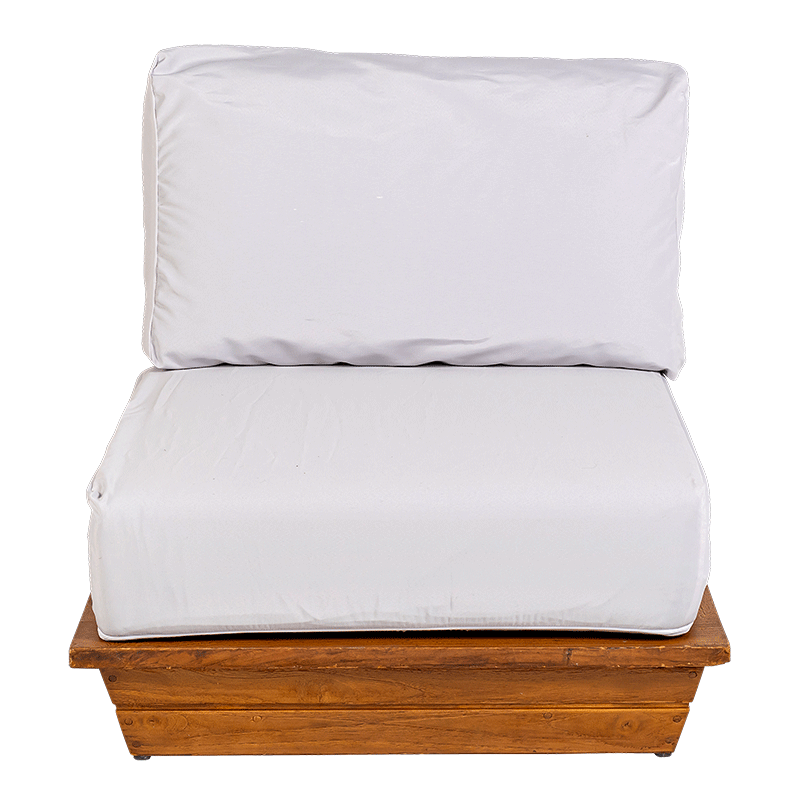 Sillón Lounge gris 76 x 76 cm Alt. 70 cm