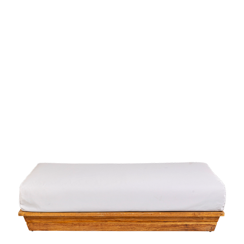 Banqueta Lounge gris 70 x 140 cm Alt. 36 cm
