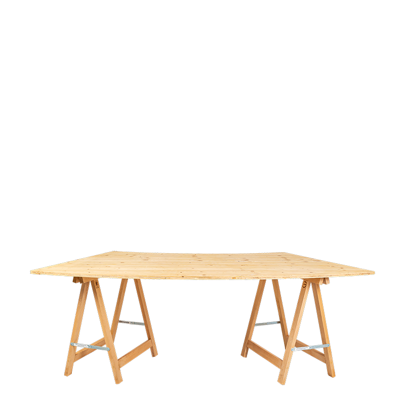 Mesa Volute 100 x 200 cm  Alt. 72 cm