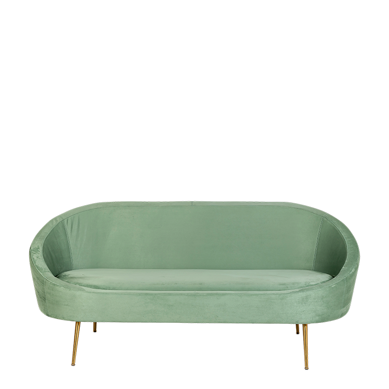 Sofá Sofia verde 83x190cm Alt. 76cm