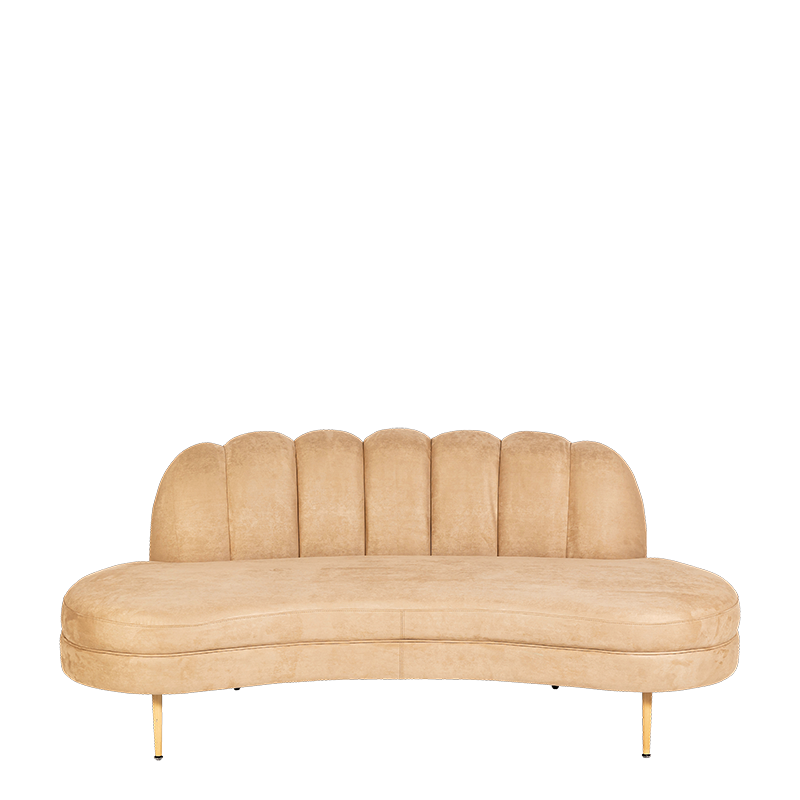 Sofá Bella beige 75x190cm Alt. 80cm