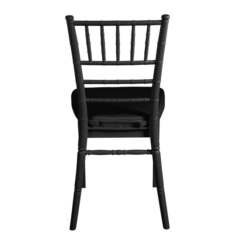 Silla Bambú negra asiento negro