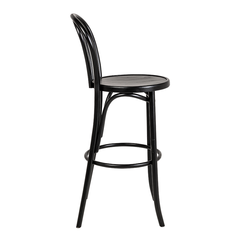 Silla alta Bistrot negra Ø 40 cm H 109 cm
