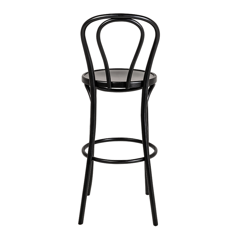 Silla alta Bistrot negra Ø 40 cm H 109 cm
