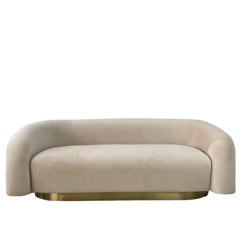 Sofá Roberta beige 82 x 190 cm H 65 cm