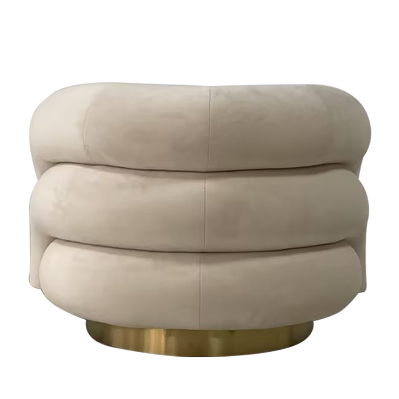 Sillón Roberta beige 82 x 90 cm H 65 cm