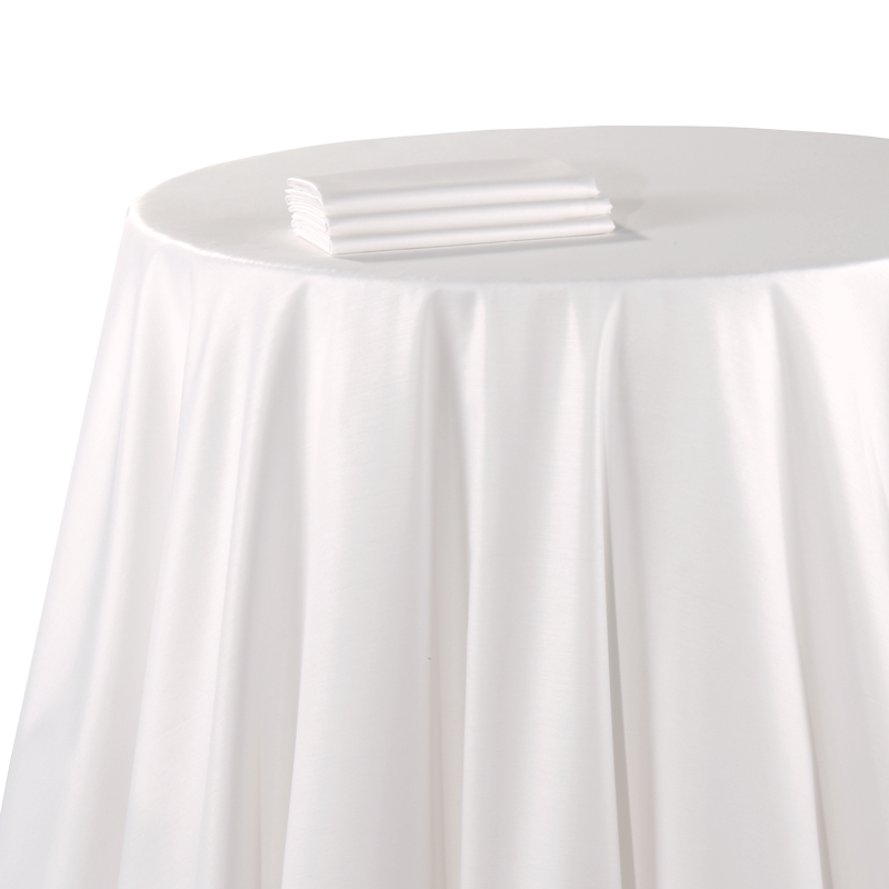 Mantelería Chintz blanco ignífuga