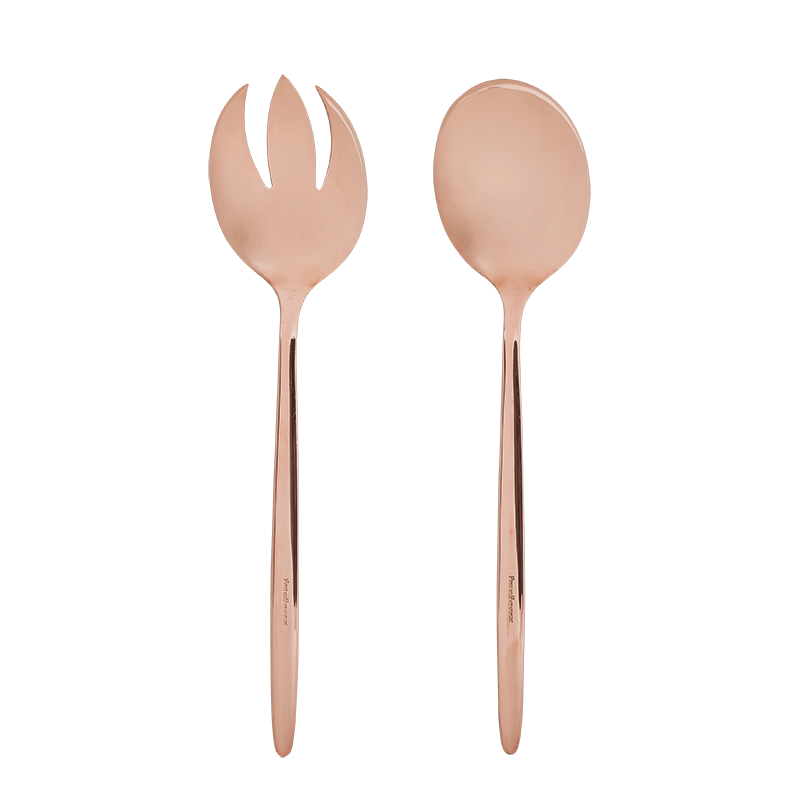 Set de cubiertos de servicio Neo cobrizo