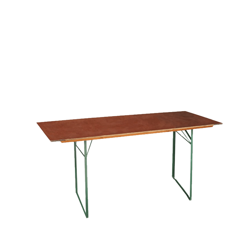 Mesa rectangular 80 x 220 cm.