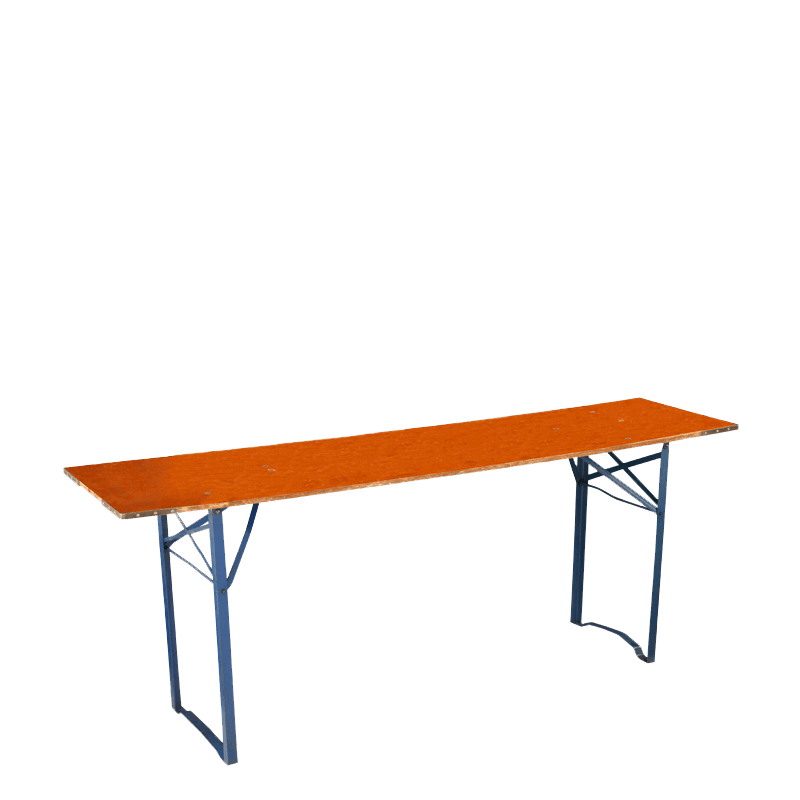 Mesa rectangular 50 x 200 cm.