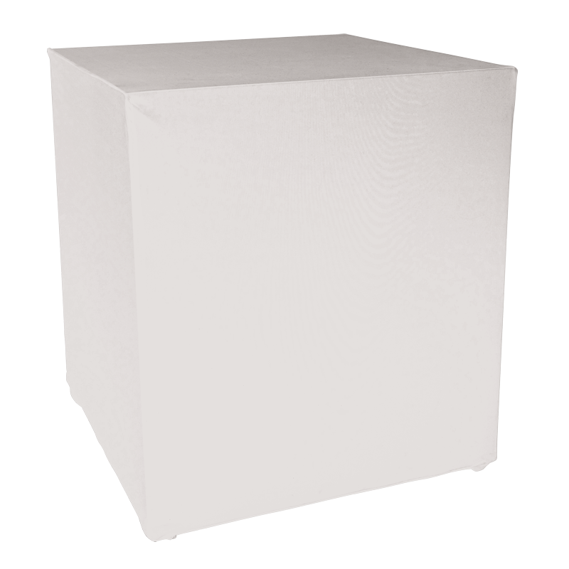 Buffet Cubo funda blanca 3 caras 100 x 100 cm Alt. 109 cm