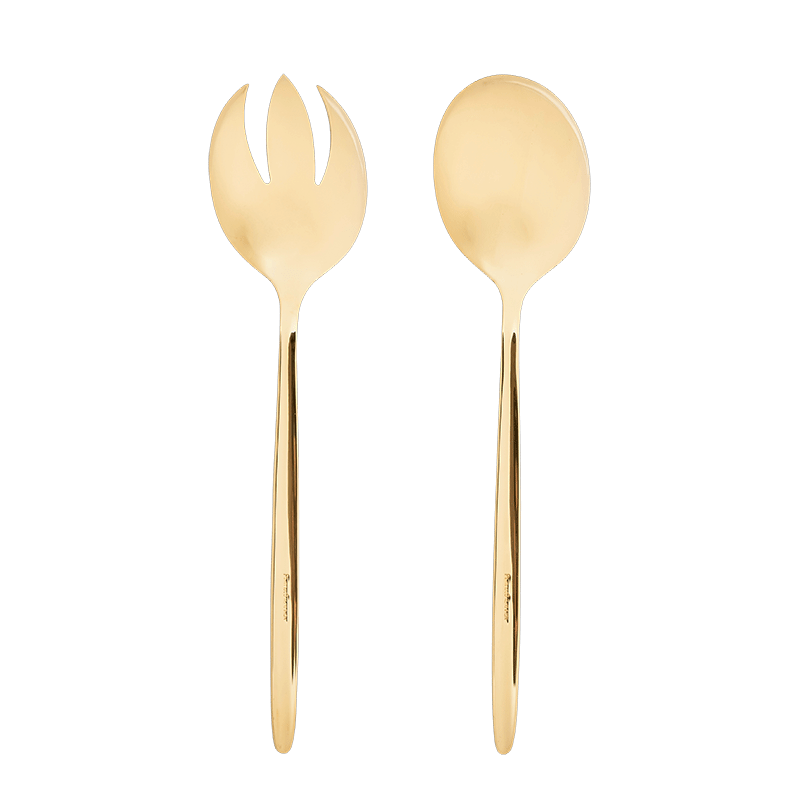 Cubiertos de servicio Neo dorado