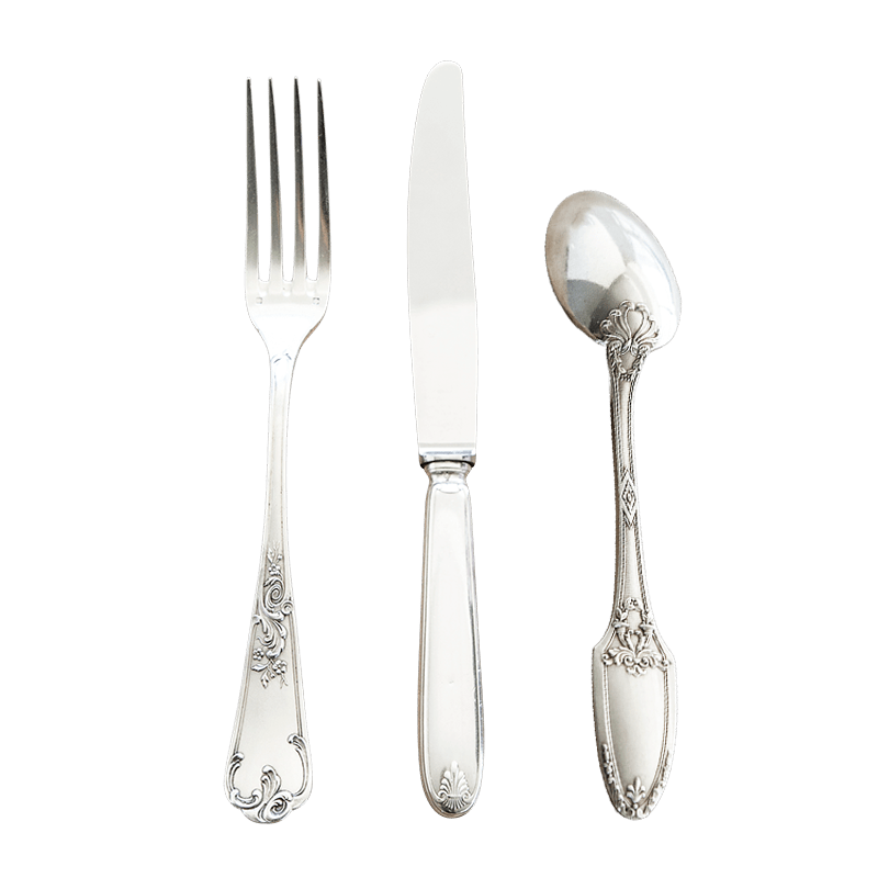 Cubiertos Vintage plata
