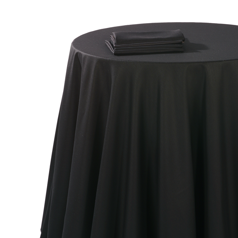 Mantel chintz negro 270 x 800 cm ignífugo M1