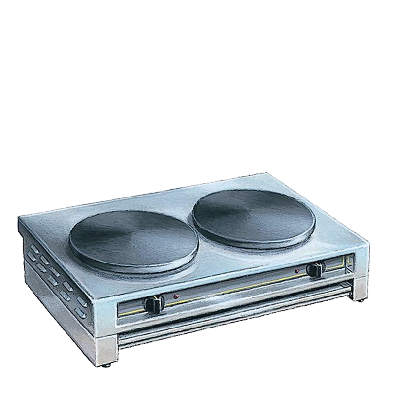 Crepier doble gas + pala para crepes