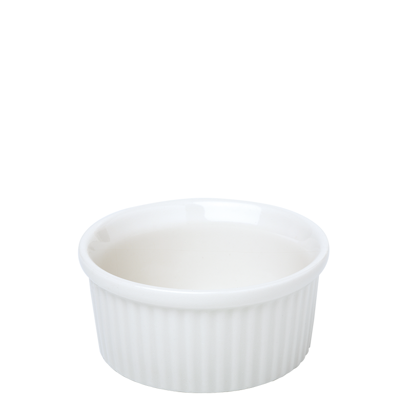 Molde de flan blanco Ø 8 cm. Alt. 4 cm. 10 cl.