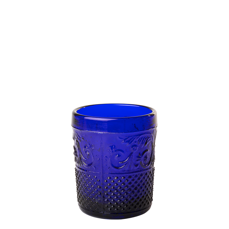 Portavela barroco azul oscuro Ø 5 cm Alt. 6,5 cm