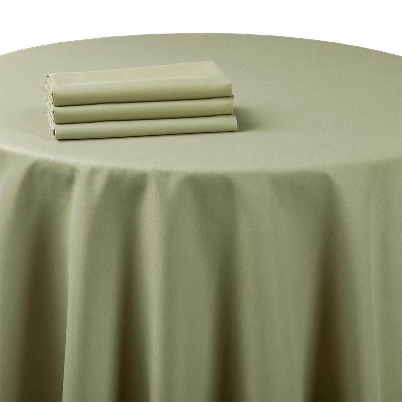 Pasillo de mesa chintz verde almendra 50 x 270 cm.