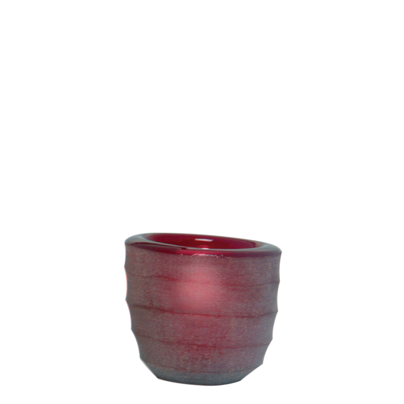 Portavela Capri rubí Ø int 5 cm Ø ext 6,5 cm Alt. 6 cm
