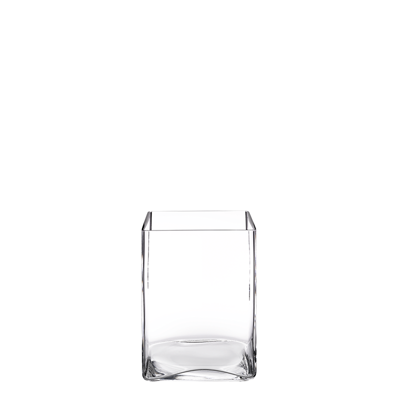 Soporte de fuente de cristal 15 x 15 cm. Alt. 20 cm